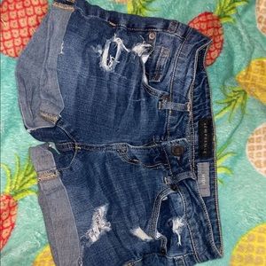 patched aeropostale shorts